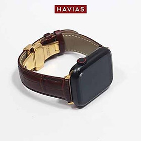 Dây đồng hồ Apple Watch HAVIAS Lux8 - Dây Nâu (Brown)