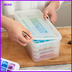 Mua Bộ hộp 4 Khay Đá 144 Viên Kèm Xẻng Múc Đá Và Hộp Đựng Nhựa Đựng 4 Khay Gọn Gàng