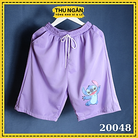 Quần Short Nữ Nam Unisex Họa Tiết Chất Đẹp 20048
