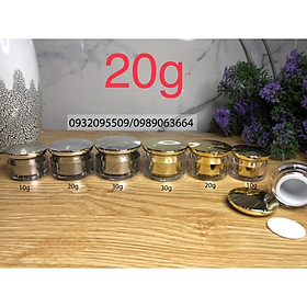 Mua hũ lọ 20g hình trụ nắp đĩa bay đựng kem mỹ phẩm