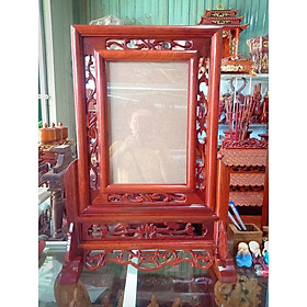 Khung ảnh thờ gỗ hương (khung trong 20x30)