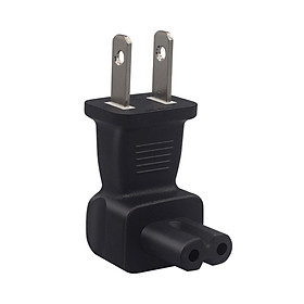 US 2 Prong to C7 Adapter Converter Male Female Adapter for Notebook