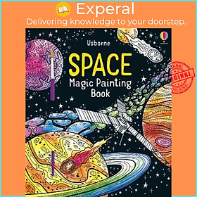 Hình ảnh Sách - Space Magic Painting Book by Abigail Wheatley (UK edition, paperback)