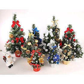 Mua Cây Thông Trang Trí Noel 20Cm Để Bàn Trang Trí Giáng Sinh
