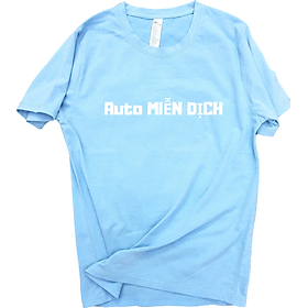 Áo thun nam nữ 80% Cotton Blue13