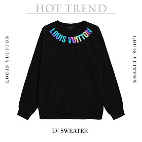 BST Áo sweater đen dài tay phản quang cực HOT hàng chuẩn đẹp - Limited