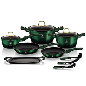 Mua Bộ Nồi 14 Chi Tiết BERLINGER HAUS BH/6066  Dẫn Nhiệt Tốt  Dùng Cho Mọi Loại Bếp  Nhập Đức