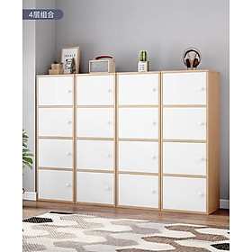 Mua Tủ gỗ đứng để sàn nhiều tầng gỗ MDF nhập khẩu chống phong cách Hàn Quốc tối giản hiện đại