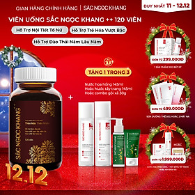 Viên uống Sắc Ngọc Khang ++ (120 viên) dòng cao cấp giúp chống lão hóa, giảm nám sạm và cân bằng nội tiết tố