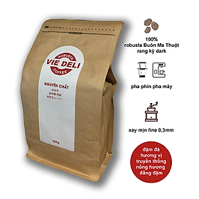 Cà phê bột Robusta Viedeli, túi 500g