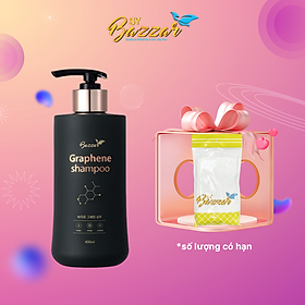 Bazzar Dầu gội đầu giúp làm sạch tóc và da đầu, hỗ trợ giảm rụng tóc. Dung tích 400ml. Tặng 1 Khăn mặt Bazzar.
