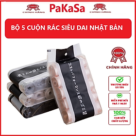 Mua Combo 5 cuộn 100 bọc rác nhật bản   túi đựng rác tự phân hủy - Chính hãng (Giao màu ngẫu nhiên)