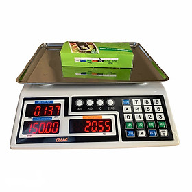 Mua CÂN ĐIỆN TỬ CAO CẤP 30kg/5g Qua810. Màn hình hiển thị 2 mặt