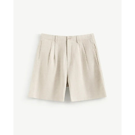 Quần short nam linen nhãn trang trí. Loose - ROUTINE 10S26PSH007
