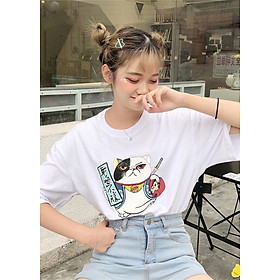 Áo Phông Unisex Hình Con Mèo Võ Sỉ Đạo I4764