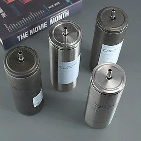 Ly Giữ Nhiệt Inox Nắp Vặn Kèm Ống Hút 600ml
