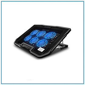 Đế Tản Nhiệt Máy Tính 3 Quạt Cực Mát Có Đèn Led Dành Cho Laptop Dưới 15.6 Inch