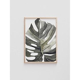Tranh Canvas Cao Cấp | Tranh màu nước - Tropical Leaf Print, Tropical Decor Plant, Botanical, Tropical Wall Art Décor