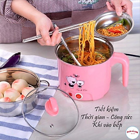 Nồi lẩu mini gia đình nhỏ kiêm nồi hấp