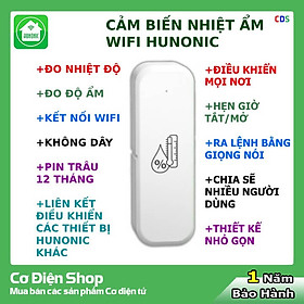 Cảm Biến Nhiệt Độ Và Độ Ẩm Wifi Hunonic - Giải Pháp Thông Minh Và Tiện Lợi Cho Môi Trường Sống Của Bạn