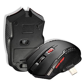 Chuột quang chơi game không dây 2.4G cao cấp - mouse wireless - mouse bluetooth