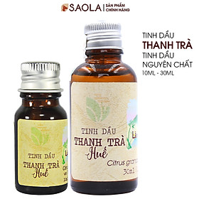 Tinh dầu Bưởi Thanh Trà Huế 30ml (Pomelo Peel oil) - giúp giữ ấm, tránh gió và xua đuổi côn trùng, lọc không khí - Hành Chính Hãng