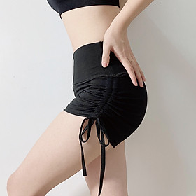Quần Đùi Dây Rút Tập Gym Yoga Cap Cao NAQI Vải Cao Cấp Co Giãn Tốt Mặc Ôm Dáng Nâng Mông Tôn Vòng 3, Hợp Thời Trang