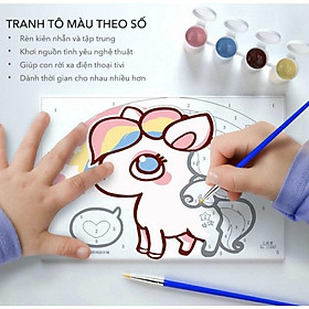 Mua Tranh sơn dầu tô màu size 10x15cm dành cho trẻ em