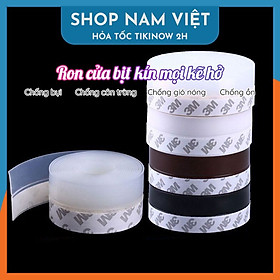 Ron Cửa Silicon Cao Cấp Siêu Dính, Chống Bụi, Chống Côn Trùng, Chống Thoát Hơi Lạnh - Trắng 20mm - 2 Mét