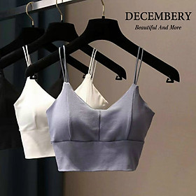 Áo Croptop Hai Dây Decembery Cao Cấp