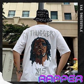 Áo thun tay lỡ form rộng YAS STREETWEAR phông unisex nam nữ, áo thun cotton100% phong cách streetstyle HÌNH IN KO TRÓC