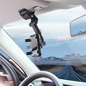 Universal Car Sun Visor Phone Mount Flexible Adjustable Air Vent Strong Handsfree Bracket Stand for P30 P20 Smartphones GPS