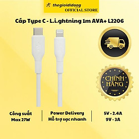 Mua Cáp Type C - Light.nning 1m AVA+ L2206 - Hàng Chính Hãng