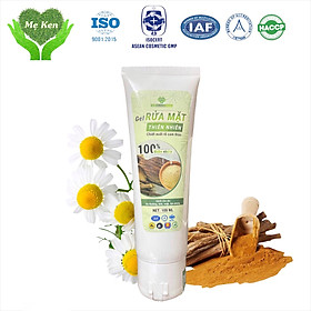 GEL RỬA MẶT THIÊN NHIÊN  CHIẾT XUẤT RỄ CAM THẢO MẸ KEN tuýp 100ml - Dành cho da thường, khô, nám, tàn nhang 