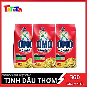 Combo 3 Bột giặt OMO Tinh dầu thơm 350g