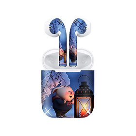 Mua Miếng dán skin chống bẩn cho tai nghe AirPods in hình Heo con dễ thương - HEO2k19 - 079 (bản không dây 1 và 2)
