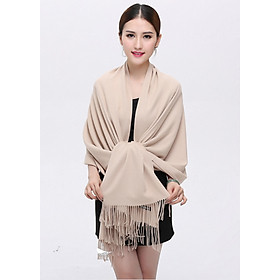 Khăn choàng cổ cashmere một màu 04