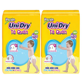 Combo 2 Tã Quần UniDry Gói Đại M42 (42 Miếng)