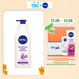 Sữa Dưỡng Thể Trắng Da Nivea Ban Đêm 400ml - 88126