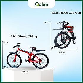 Xe Đạp Thể Thao Địa Hình Gấp Gọn Ngoài Trời  Vành 26 Inch