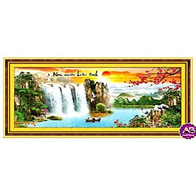 Mua Tranh đính đá non nước hữu tình - 179 x 80 cm - tự đính
