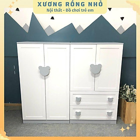 Mua Tủ quần áo cho bé trai - Tủ gỗ trẻ em may đo theo yêu cầu kích thước cao 1m2 rộng 1m4 sâu 45cm