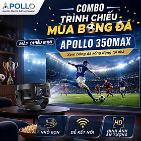 Máy Chiếu Mini Apollo 300MAX – Android 14, Siêu Nét, Hỗ Trợ 4K Chính Hãng - Hàng nhập khẩu