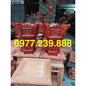 Mua đèn lồng bằng gỗ hương ta 57x57x30cm