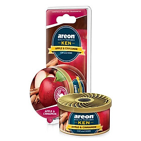Sáp thơm Areon hương Táo & Quế – Thanh mát, Dịu nhẹ - Bậc thầy Say xe - Areon Ken Apple & Cinnamon (Dịu nhẹ)