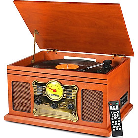 Mua Victrola Classic Turntable 6-in- 1 Nostalgic BT 3- Speed Turntable/CD/Cassett e/Radio - New 100%