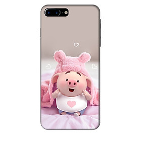 Ốp lưng nhựa cứng nhám dành cho iPhone 8 Plus in hình Heo Dễ Thương