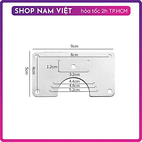 Tấm Inox Gia Cố Sửa Bản Lề Cửa Tủ (Kèm Vít)