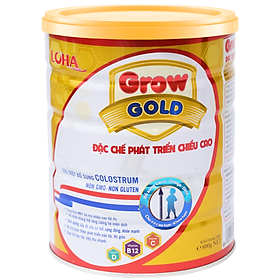 Sữa bột LoHa Grow Gold 800g (Bổ sung sữa non giúp bé phát triển chiều cao tối ưu)