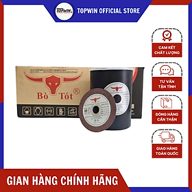 (Combo 10 Viên) Đá Cắt Bò Tót 125 x 2 x 22mm Chuyên Cắt Sắt Cắt Inox Sắc Bén, Cắt Không Bụi, Ít Hao Mòn | TOPWIN Official Store